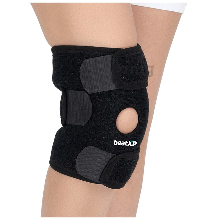 beatXP Knee Compression Support with Hinge Small Black