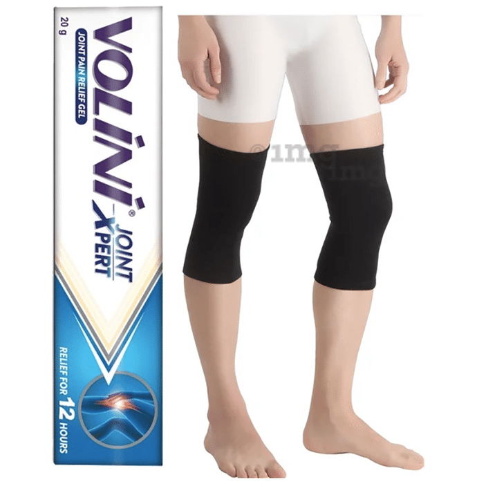 Combo Pack of Flamingo Knee Cap Large & Volini Joint Xpert Pain Relief Gel 20gm