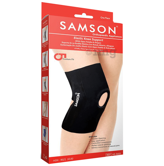 Samson NE0603 Elastic Knee Support Small Black