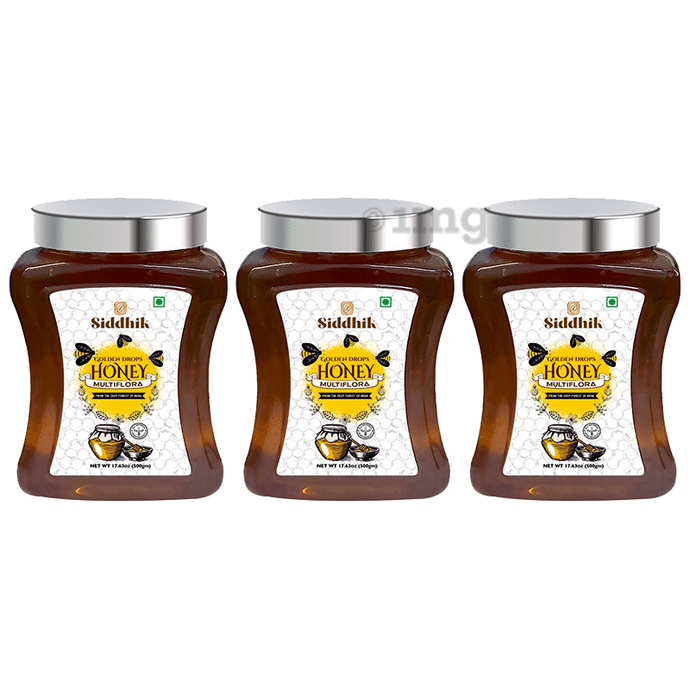 Siddhik Golden Drops Honey Multiflora (500gm Each)