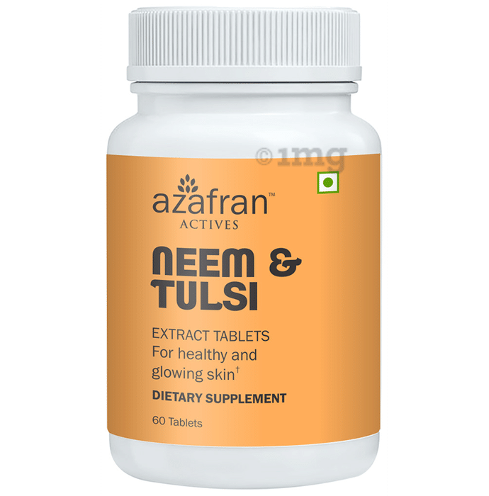 Azafran Actives Neem & Tulsi Extract Tablet