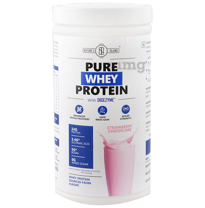 Nature's Island Pure Whey Protein Powder Strawberry Cheese Cake
