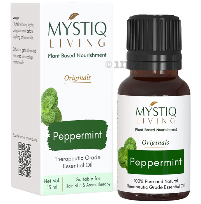 Mystiq Living Peppermint Essential Oil 100% Pure Therapeutic Grade