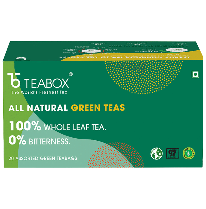 Teabox All Natural Assorted Green Tea Bag (2gm Each)