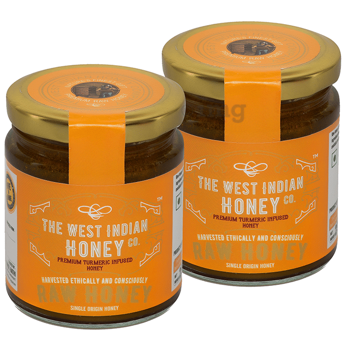 The West Indian Honey Co. Premium Turmeric Infused Honey (250gm Each)