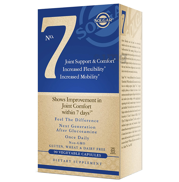 Solgar No. 7 Joint Support & Comfort, Increased Mobility & Flexibility Vegetable Capsule