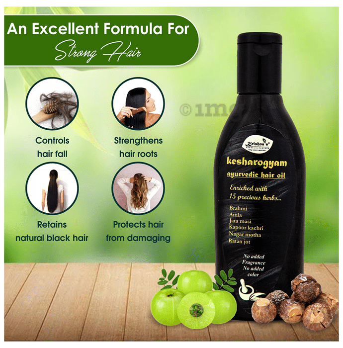 Krishna's Kesharogyam Hair Oil: Buy bottle of 100 ml Oil at best price in  India | 1mg
