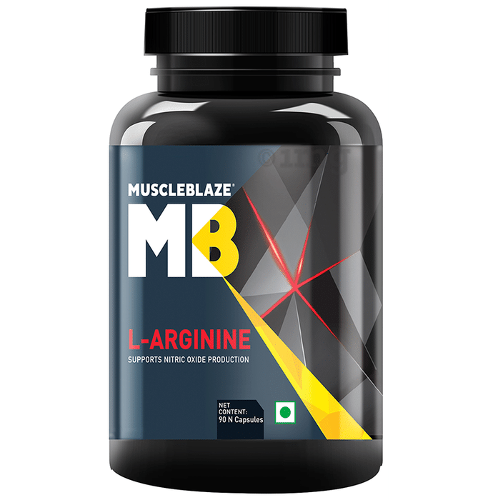 MuscleBlaze L-Arginine | For Nitric Oxide Production & Performance | Capsule