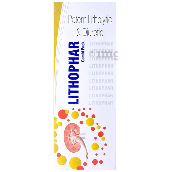 Lithophar Combi Pack of Syrup 200ml & 18 Capsule