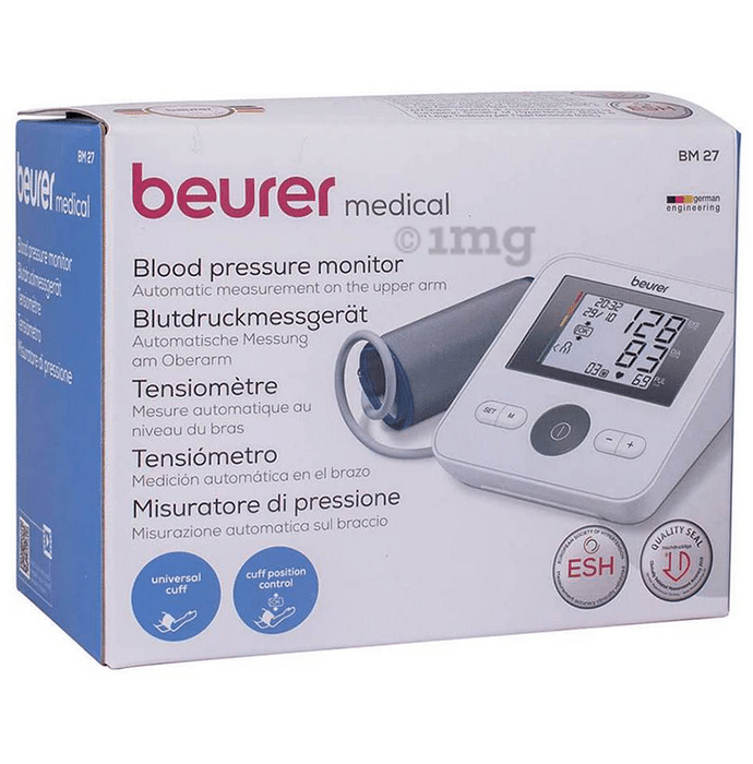 Beurer BM 27 Automatic Upper Arm Blood Pressure Monitor White