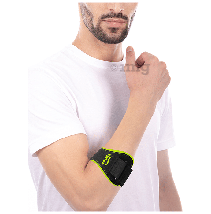 Tynor Tennis/Golfer's Elbow Support Pro Universal Black and Green