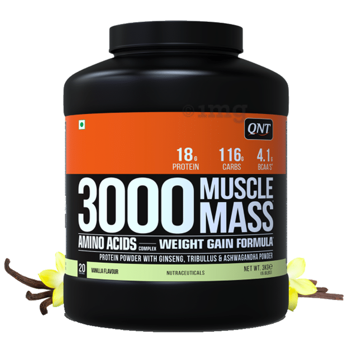 QNT 3000 Muscle Mass Powder Vanilla