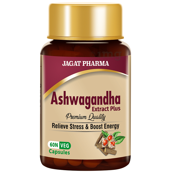 Jagat Pharma Ashwagandha Extract Plus Veg Capsule (60 Each)