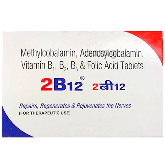 2 B12 Tablet with Methylcobalamin & Folic Acid