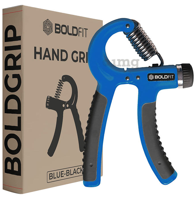 Boldfit Hand Grip Blue and Black