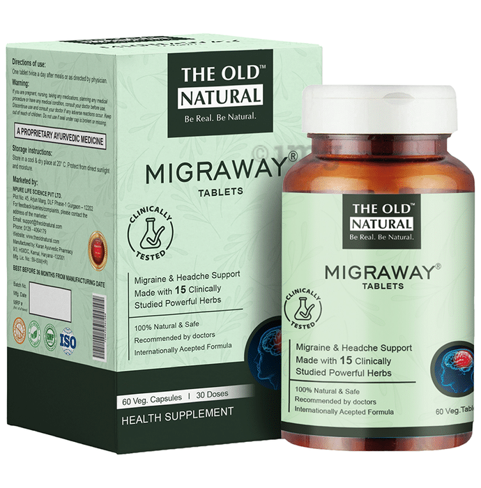The Old Natural Migraway Tablet Migraine and Headache