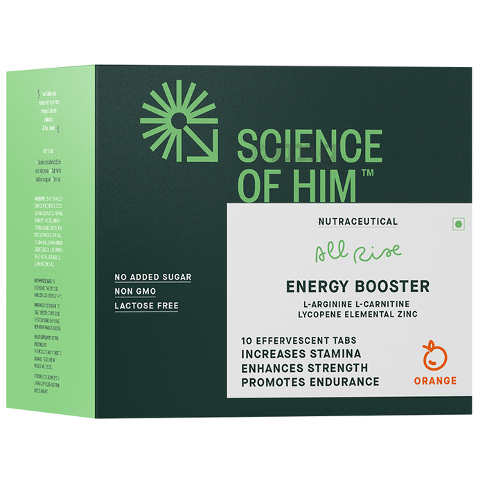 Science Of Him All Rise Energy Booster Effervescent Tablet Orange