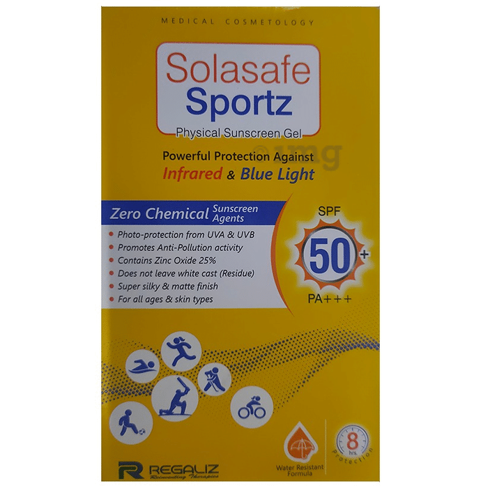 Solasafe Sportz Physical Sunscreen Gel SPF 50+