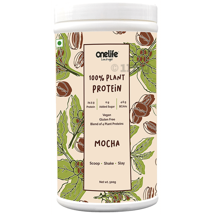 OneLife 100% Plant Protein Powder Mocha