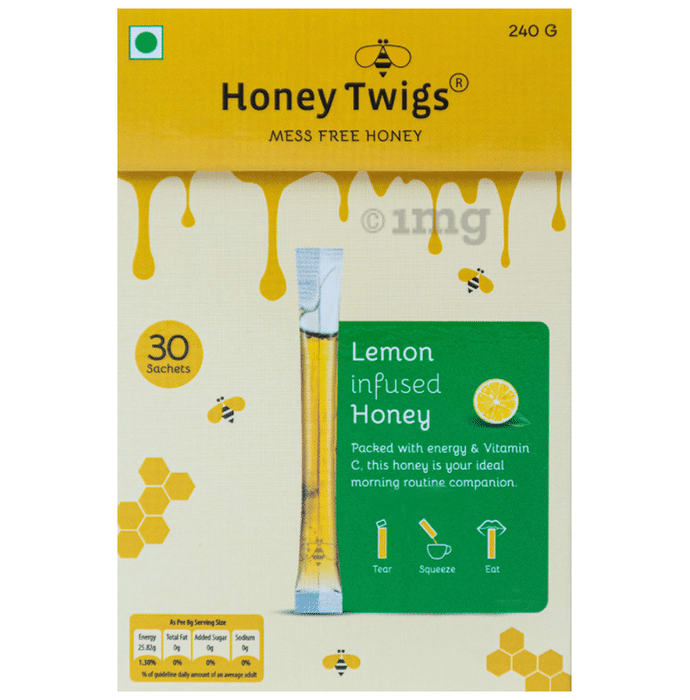 Honey Twigs Lemon Infused Honey Sachet (8gm Each)