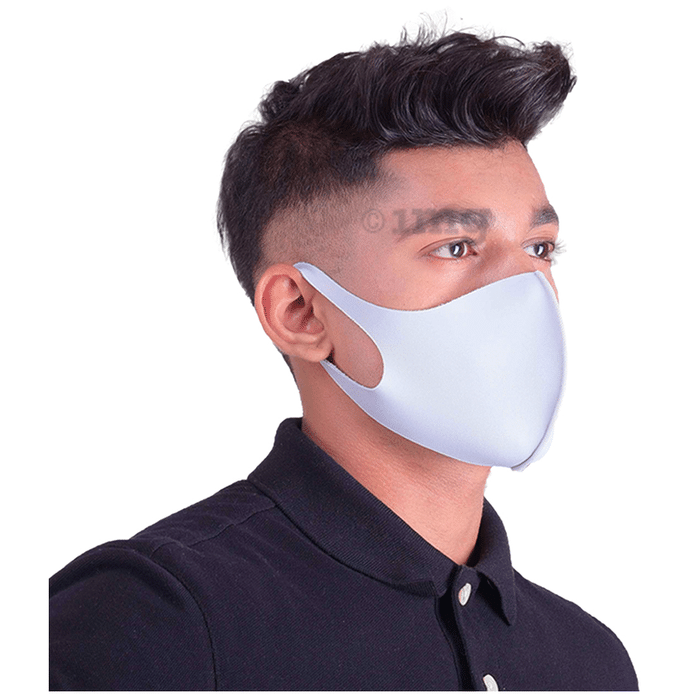 Frido Ultra Comfortable Reusable Silver+ Face Mask Large Grey