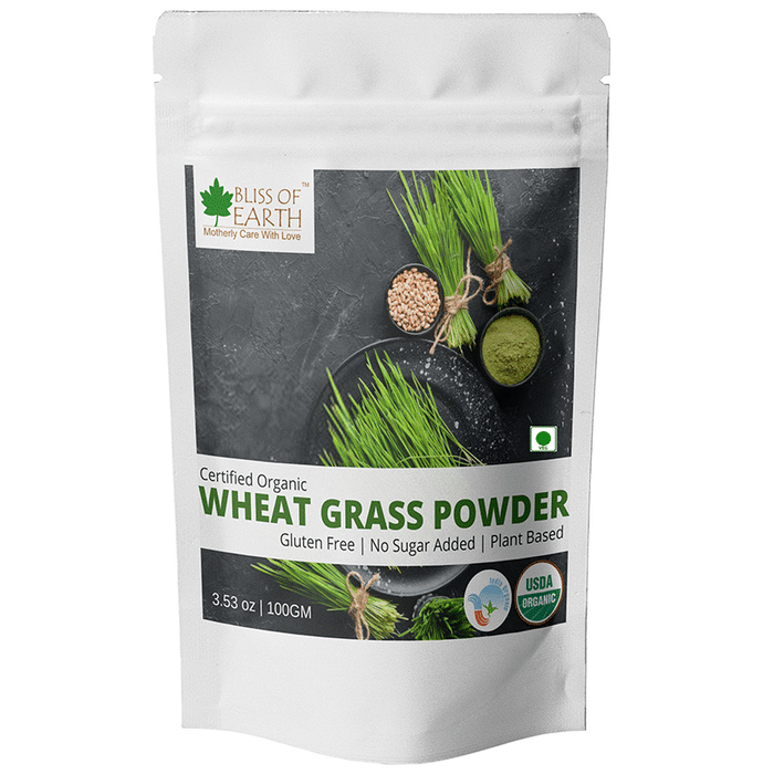 Bliss of Earth Certified Organic Wheat Grass Powder