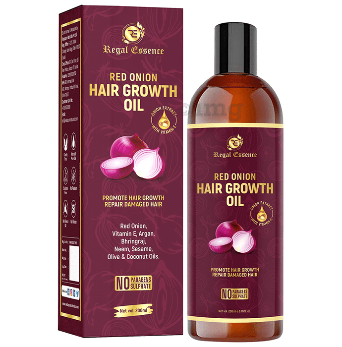 Regal Essence Red Onion Hair Oil for Hair Fall Control & Regrowth