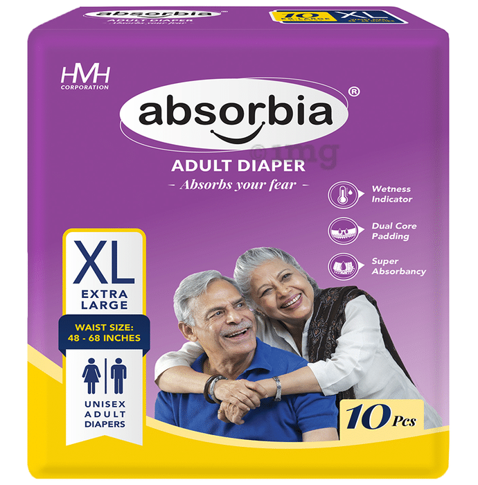 Absorbia Adult Diaper 48-68 inches XL