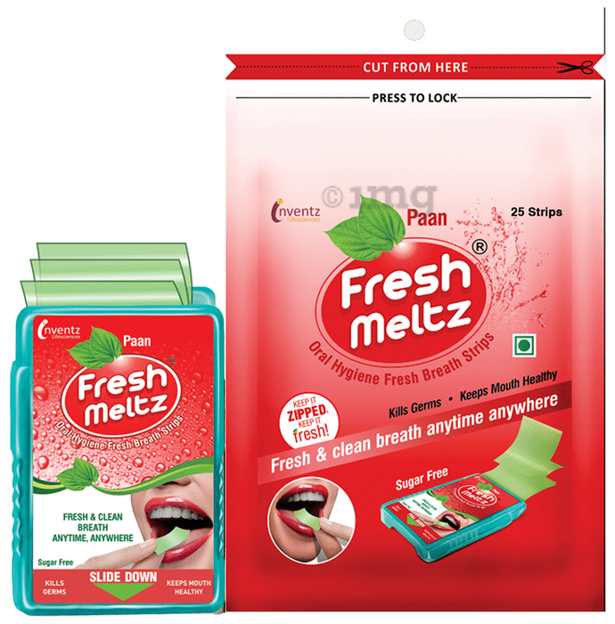 Freshmeltz Oral Hygiene Fresh Breath Strip (25 Each) Paan Sugar Free