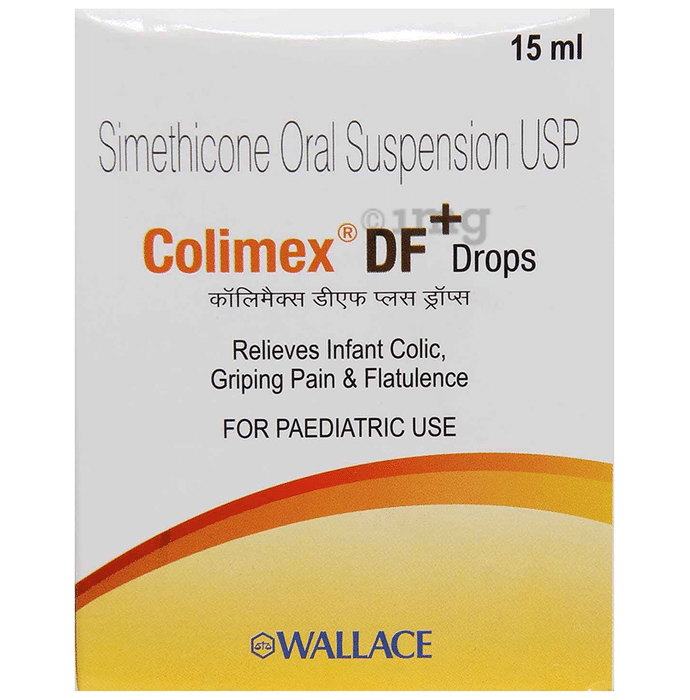 Colimex DF Plus Oral Drops | For Infant Colic, Griping Pain & Flatulence Relief