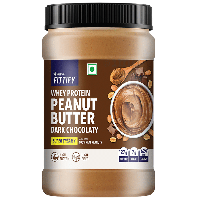 Saffola Fittify Whey Protein Peanut Butter Dark Chocolaty