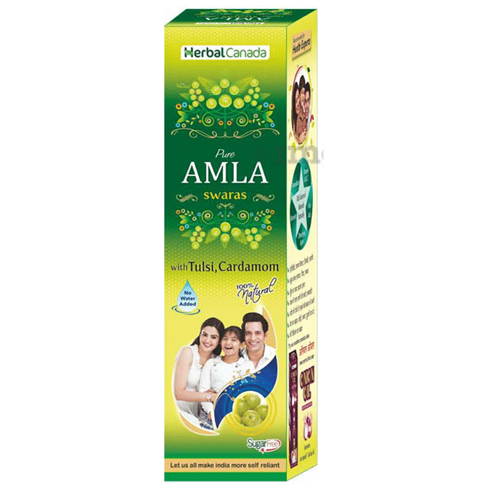 Herbal Canada Pure Amla Swaras with Tulsi, Cardamom Sugar Free