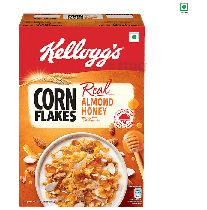 Kellogg's Real Almond Honey Corn Flakes