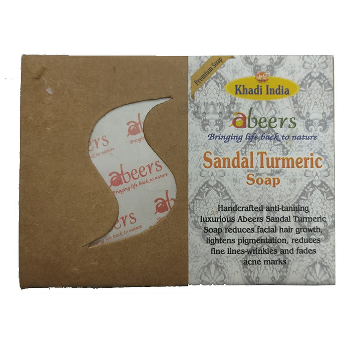 Khadi India Abeers Premium Sandal Turmeric Soap