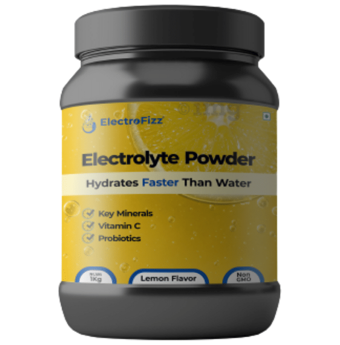 Electrofizz Electrolyte with Vitamin C & Probiotics | Flavour Powder Lemon