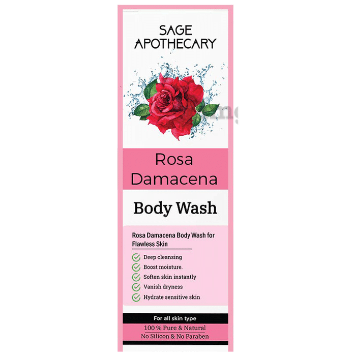 Sage Apothecary Rosa Damacena Body Wash