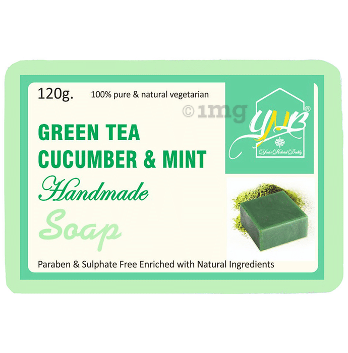 YNB Your's Natural Buddy Green Tea Cucumber & Mint Handmade Soap