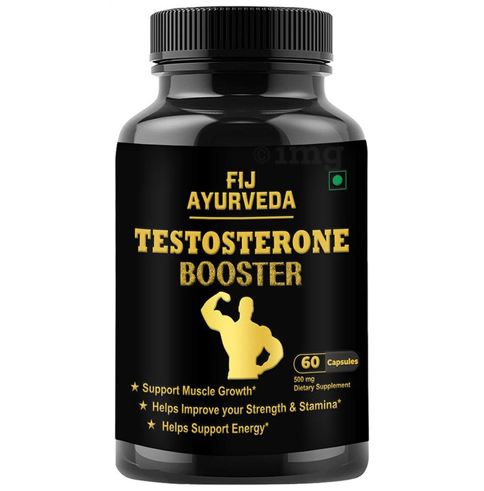 Fij Ayurveda Testosterone Booster 500mg Capsule