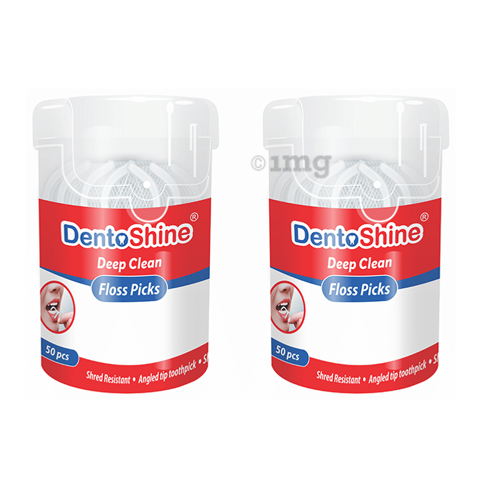 DentoShine Deep Clean Floss Picks (50 Each)