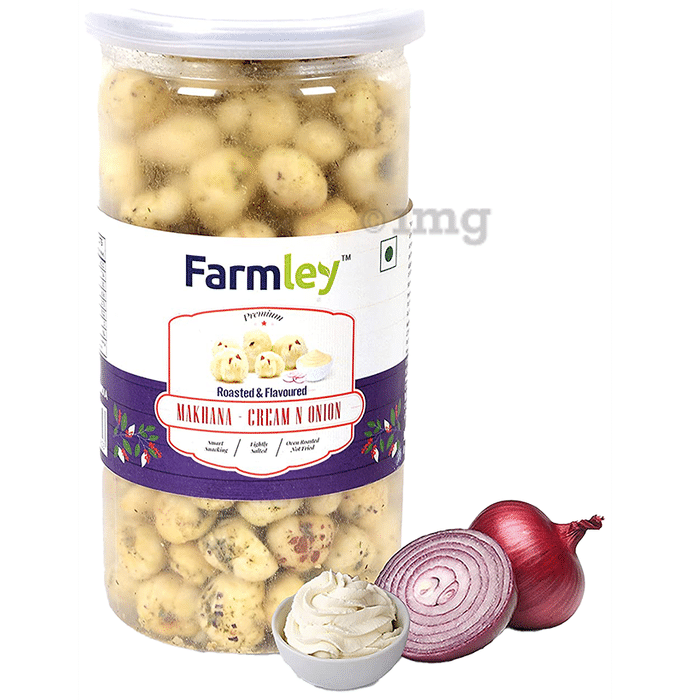 Farmley Premium Roasted & Flavoured Makhana Cream N Onion
