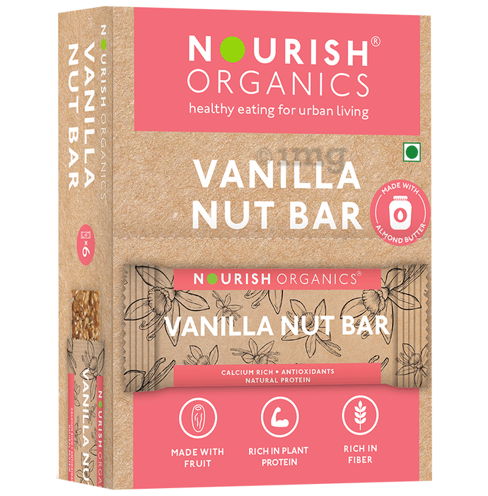 Nourish Organics Bar (30gm Each) Vanilla Nut