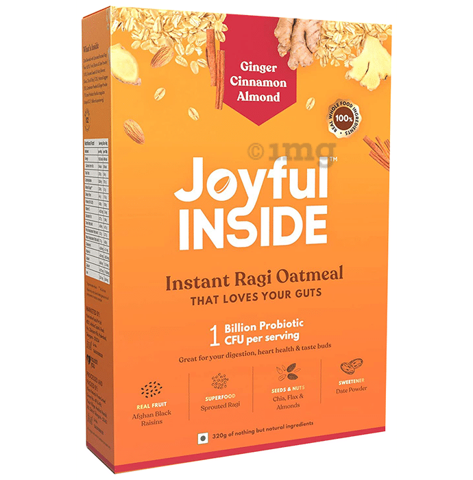 Joyful Inside Instant Ragi Oatmeal Ginger Cinnamon Almond