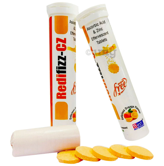 Redifizz-CZ Effervescent Tablet Delicious Orange Sugar Free