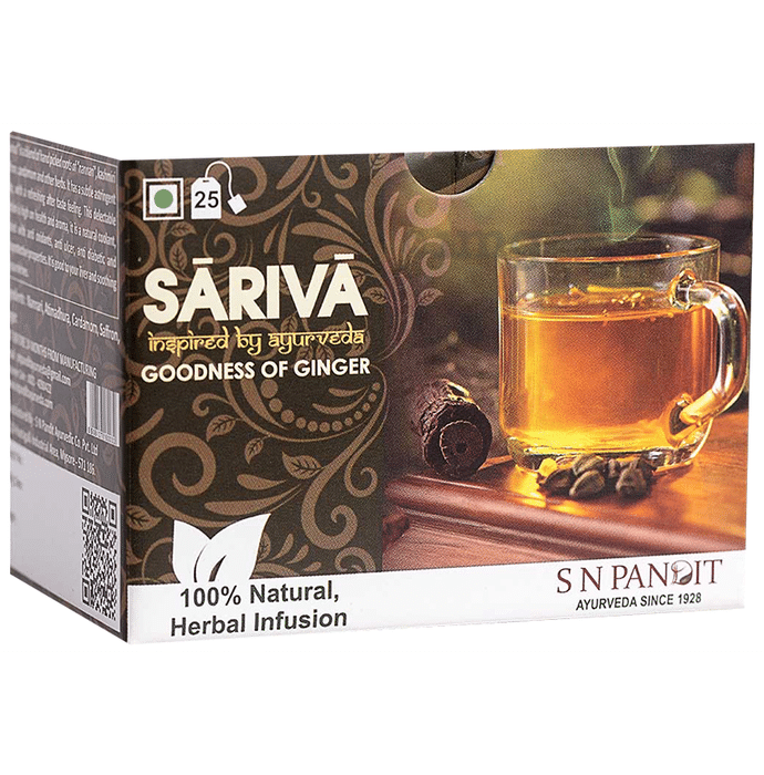 S N Pandit Ayurveda Sariva Tea Bag  (1.5gm Each) Goodness Of Ginger