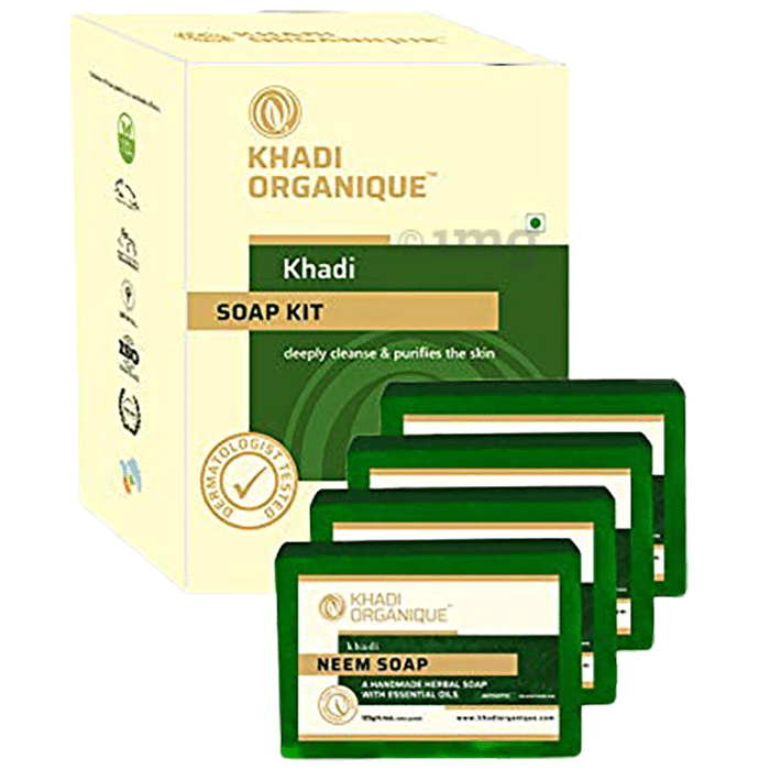 Khadi Organique Khadi Soap Kit (125gm Each) Neem