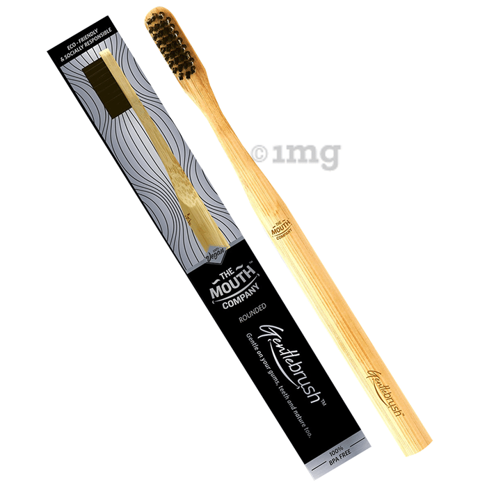 The Mouth Company Rounded Bamboo Toothbrush