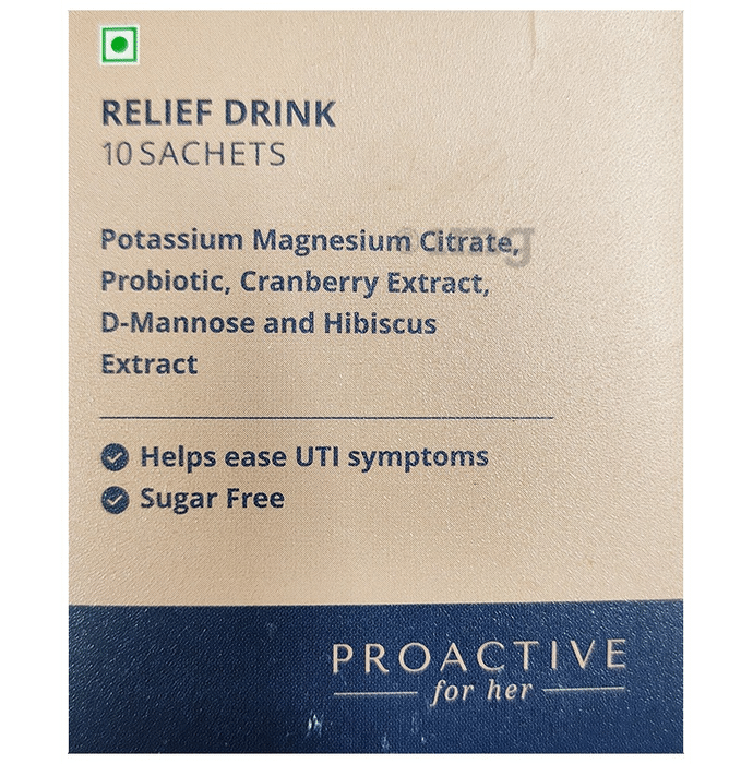 Proactive For Her UTI Relief Drink Sachet (5gm Each) Sugar Free