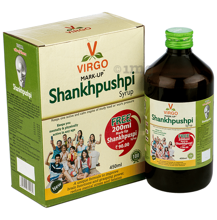 Virgo Mark-Up Shankhpushpi Syrup with 200ml Free