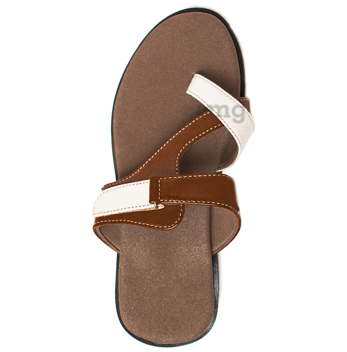 Dr. Brinsley Ciara Diabetic Women Slipper with Mask Free Size 41 Off White and Brown