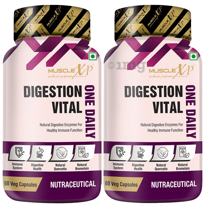 MuscleXP Digestion Vital One Daily Veg Capsule (60 Each)